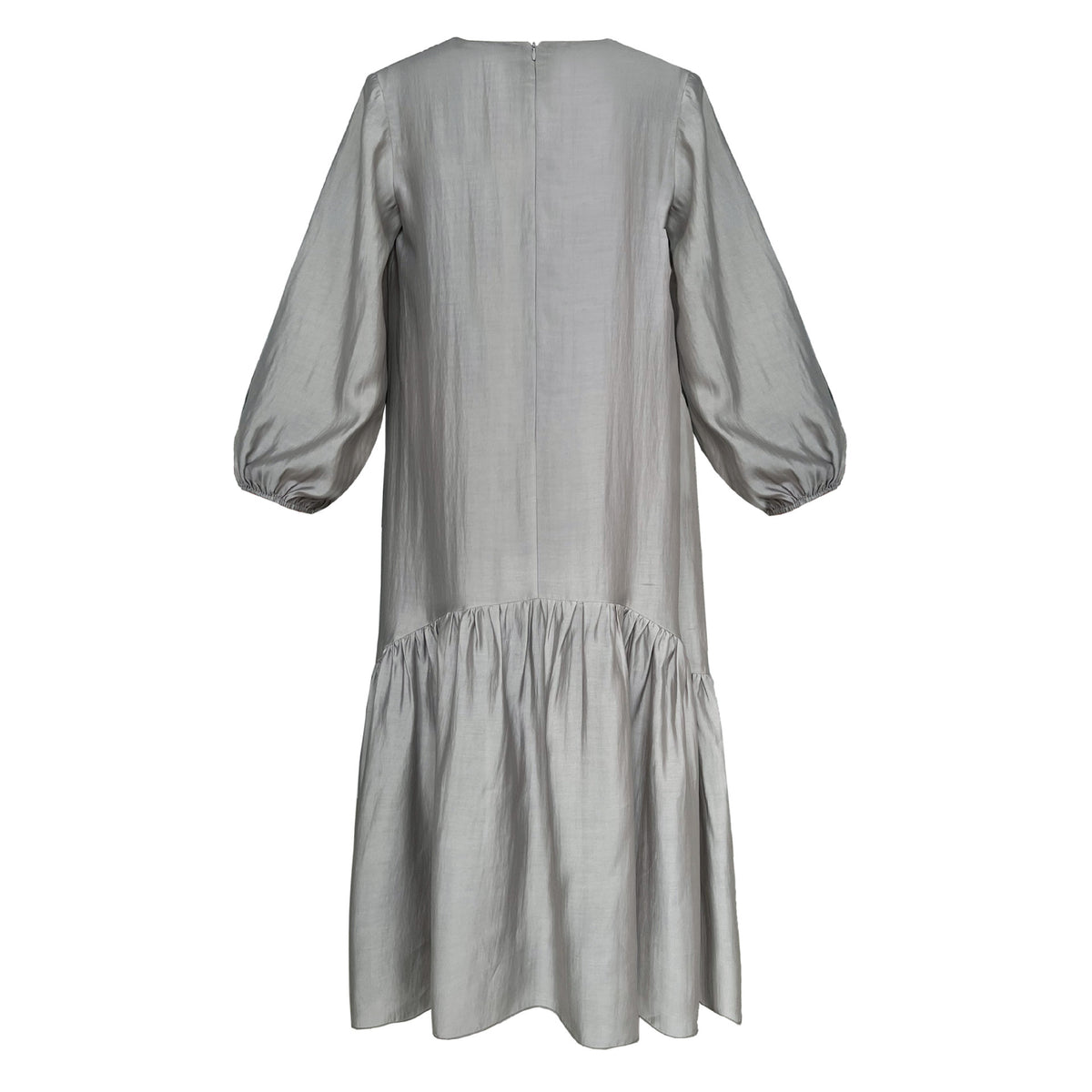 French-Inspired Ruffle Hem Maxi Dress(MS549)