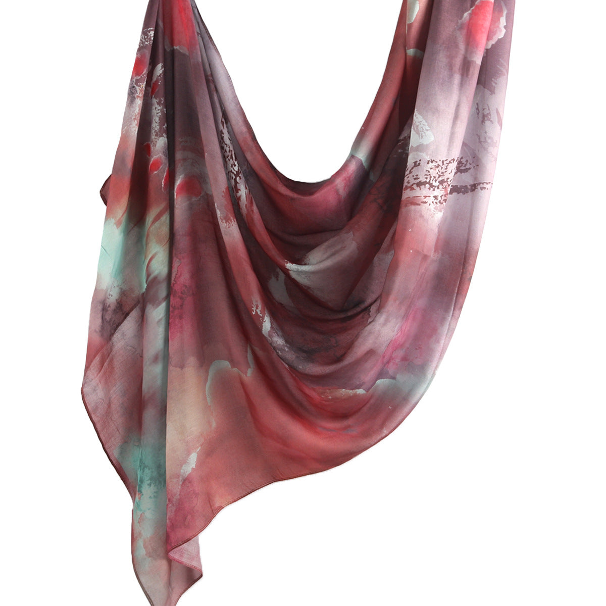 Watercolour Floral  Printed Hijab (MH103)