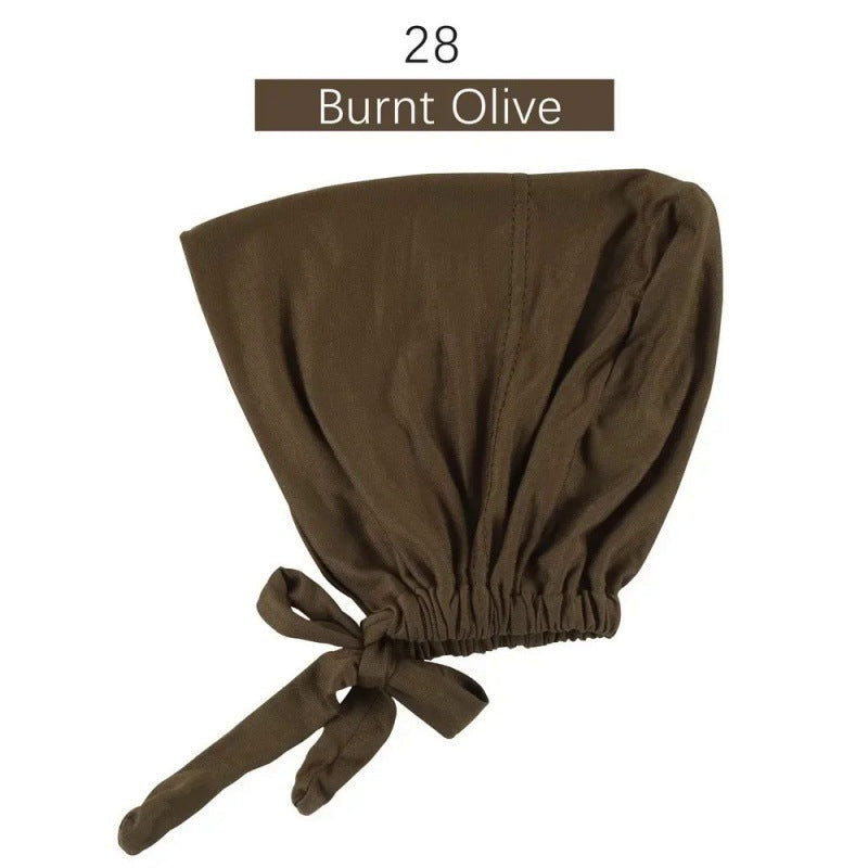 Modal Tie-Back Under Cap | Adjustable Hijab Bonnet(MH200)