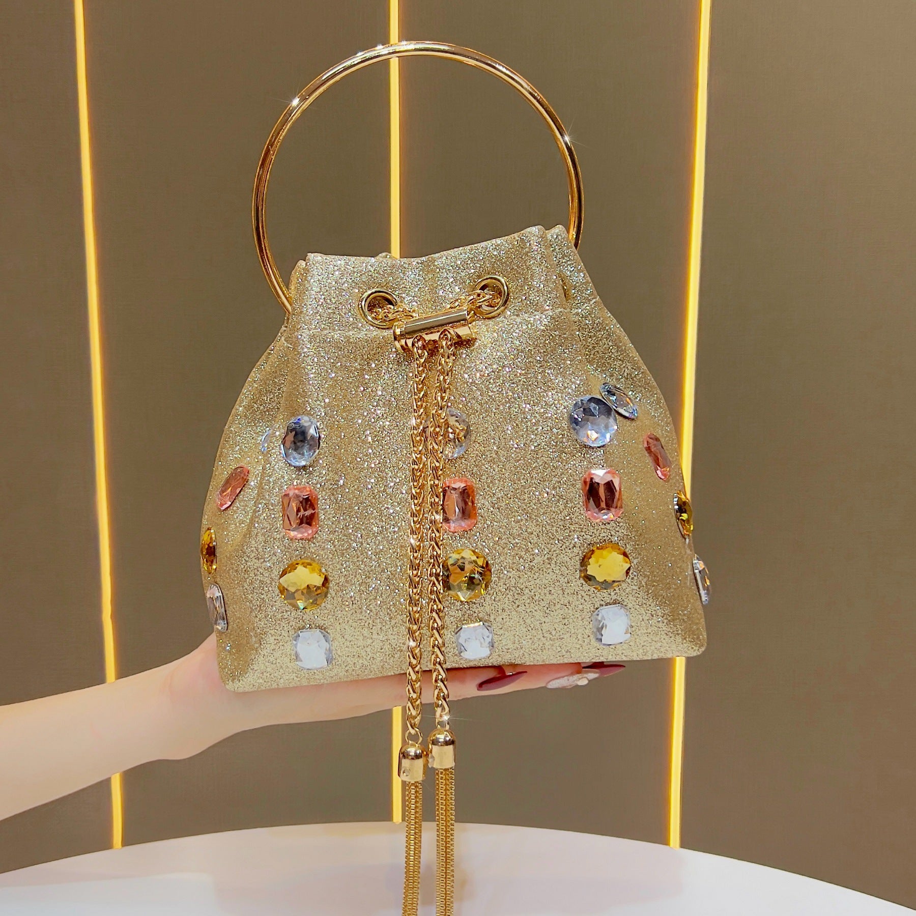 Women's Bucket Bag & Evening Chain Crossbody（MAC437）