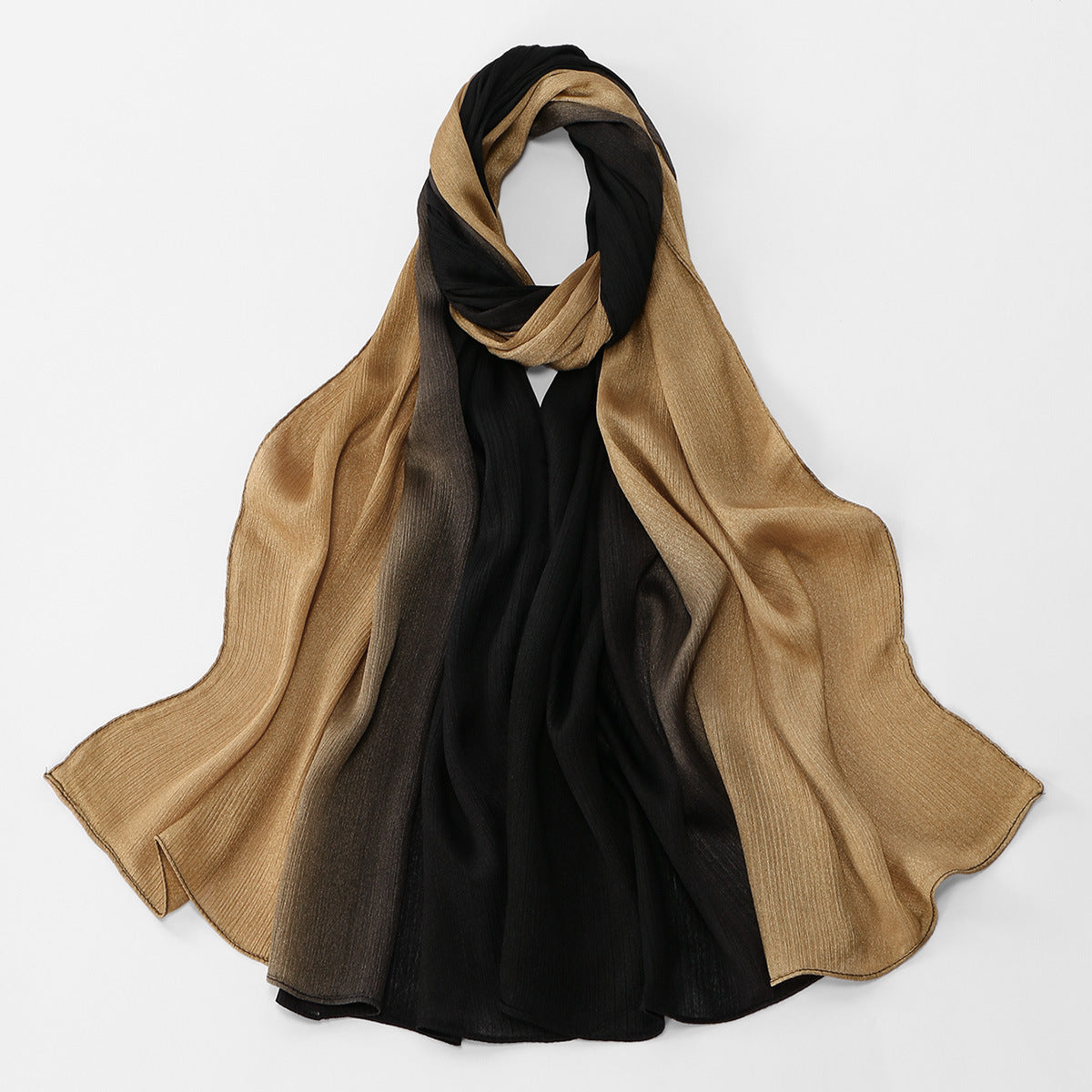 Gradient Crinkle Texture Hijab Scarf (MH253)