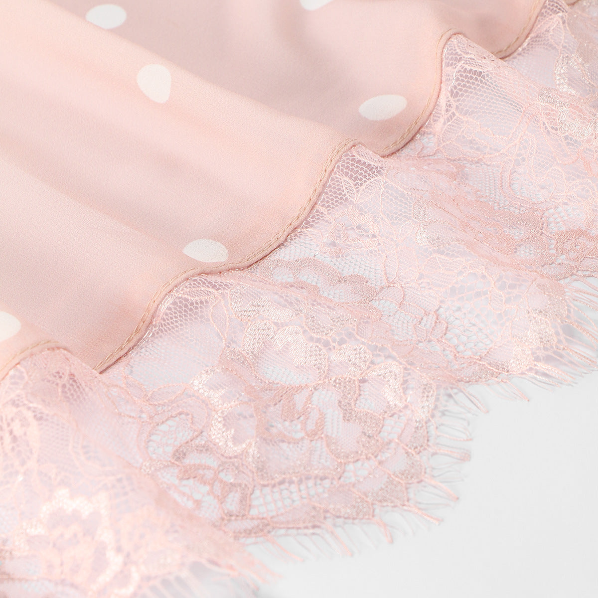 Foulard Hijab à Dentelle Pois (MH252)