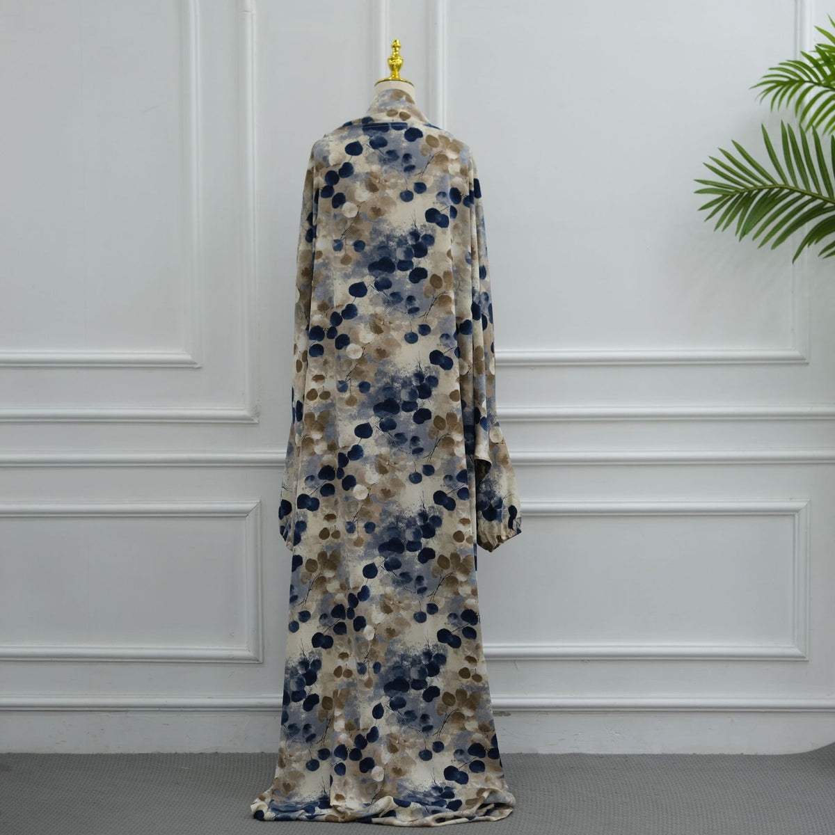 Printed One-Piece Hijab Abaya Prayer Set(MJ025)
