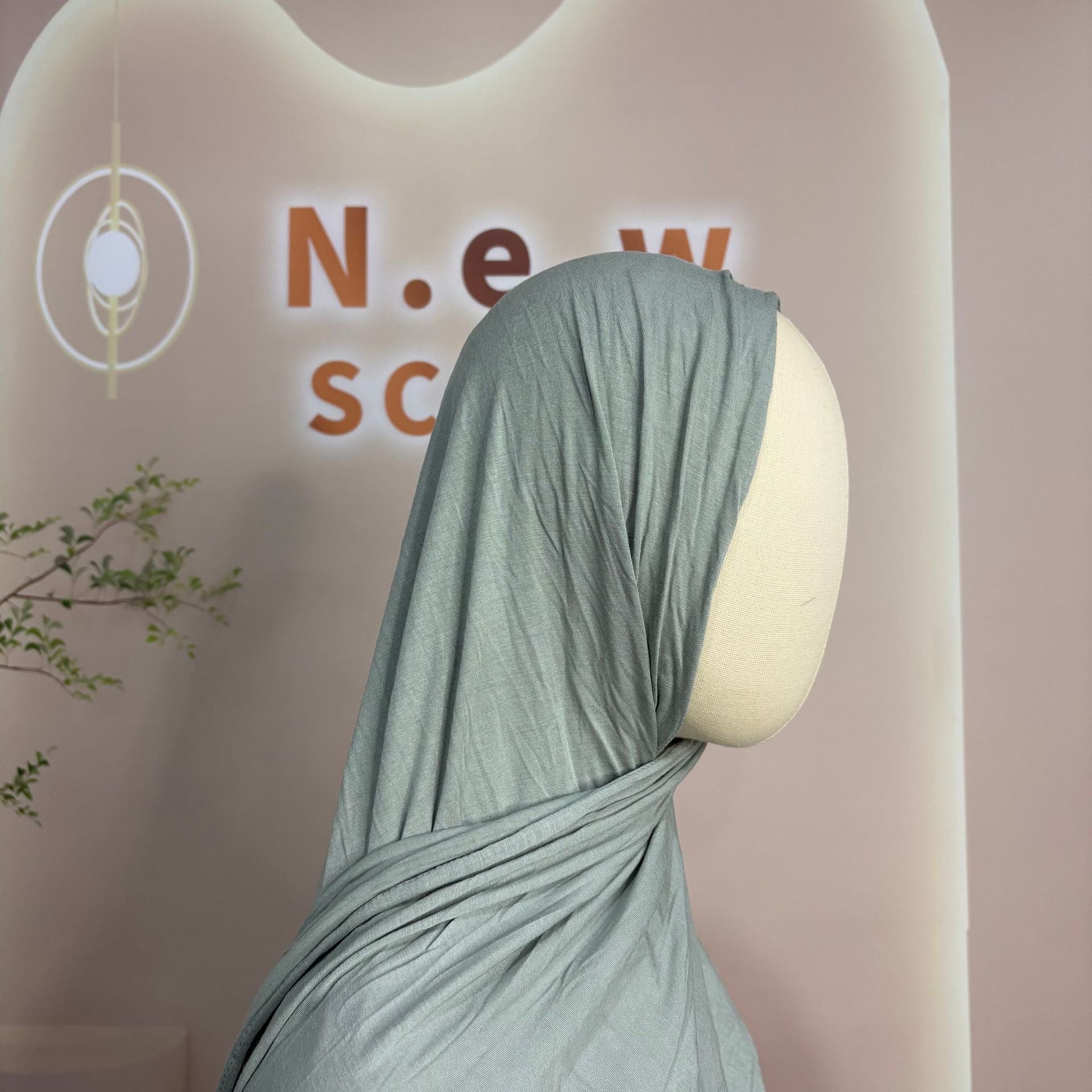 Bamboe Jersey Hijab Sjaal (MH255)