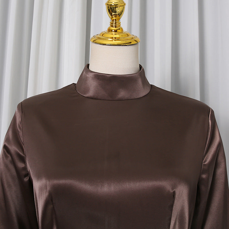 Corset Peplum Top & Maxi Skirt Set(MS396)