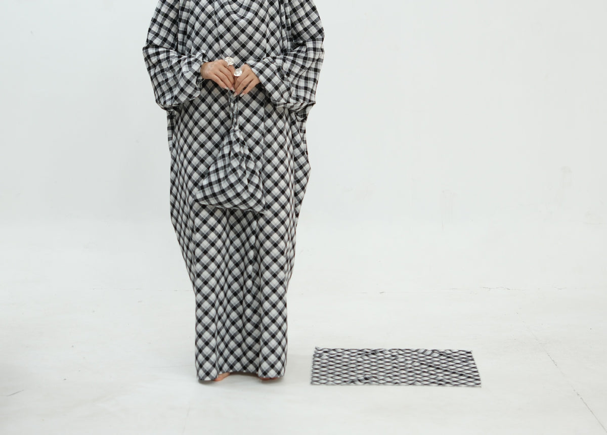 Printed One-Piece Hijab Abaya Prayer Set(MJ025)