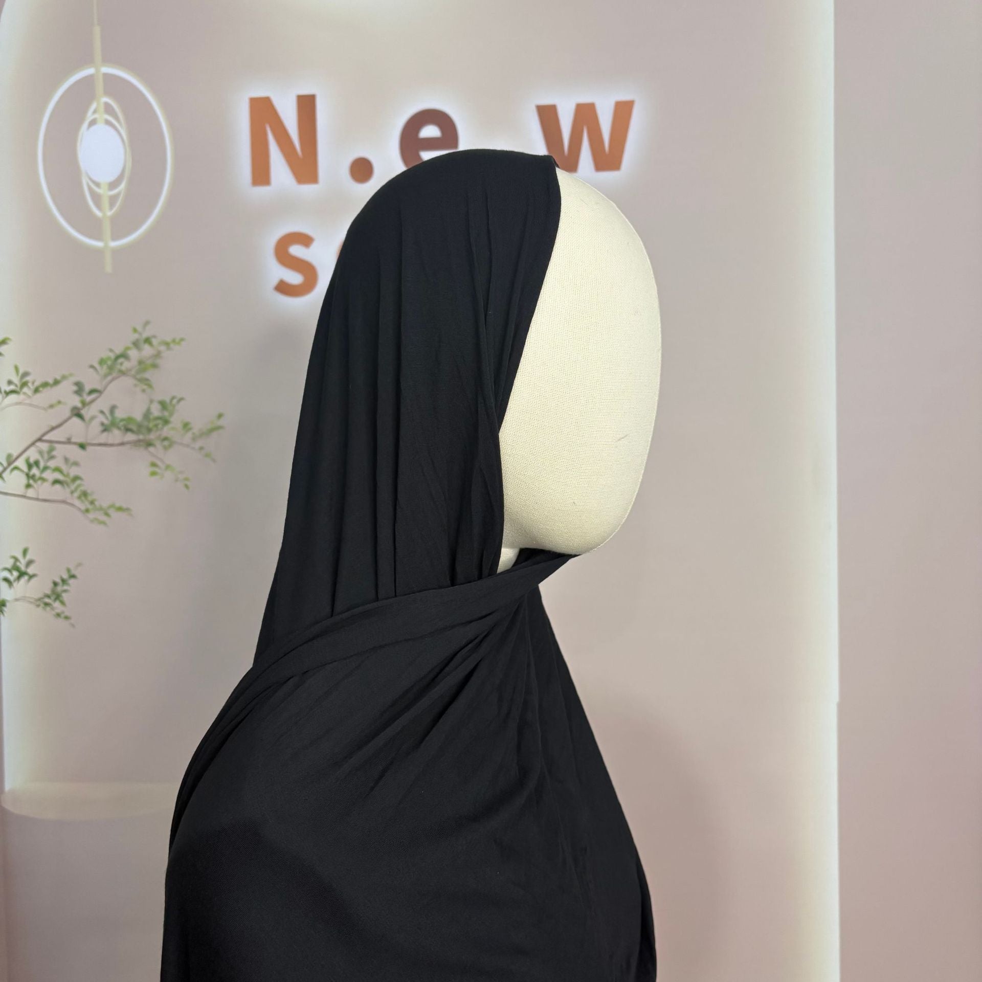 Bamboe Jersey Hijab Sjaal (MH255)