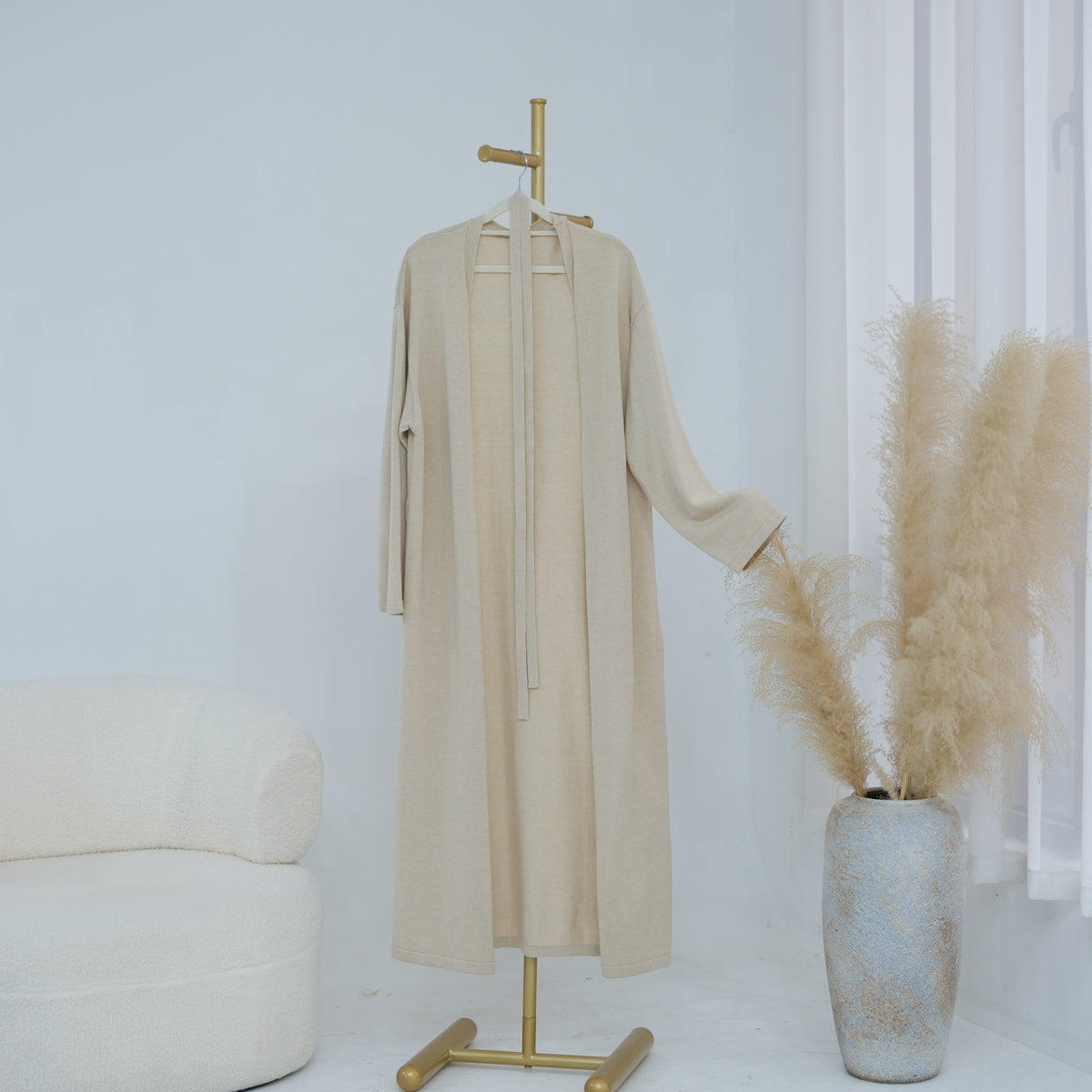Solid Knit Top & Pants Set(MOA350)