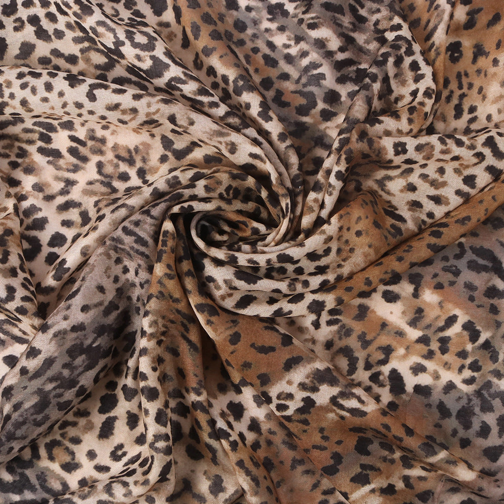 Versatile Leopard Print Fashionable Hijab (MH164)