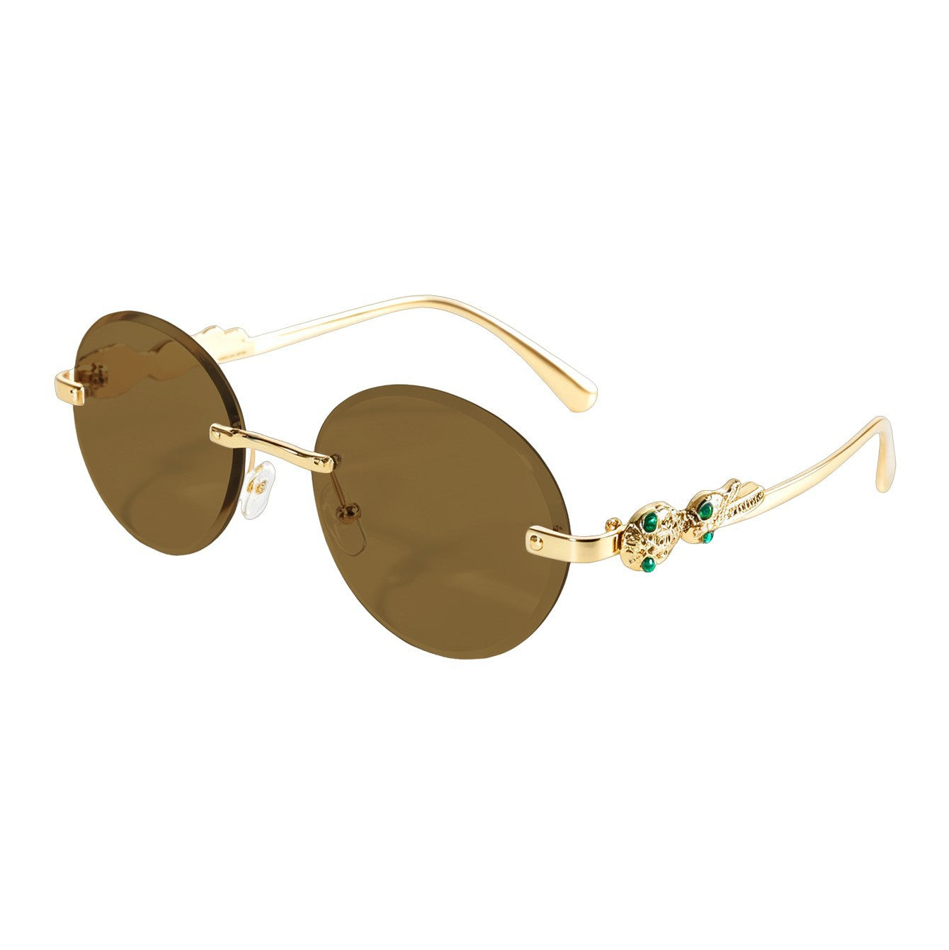 Vintage Oval Rimless Sun Glasses（MAC446）