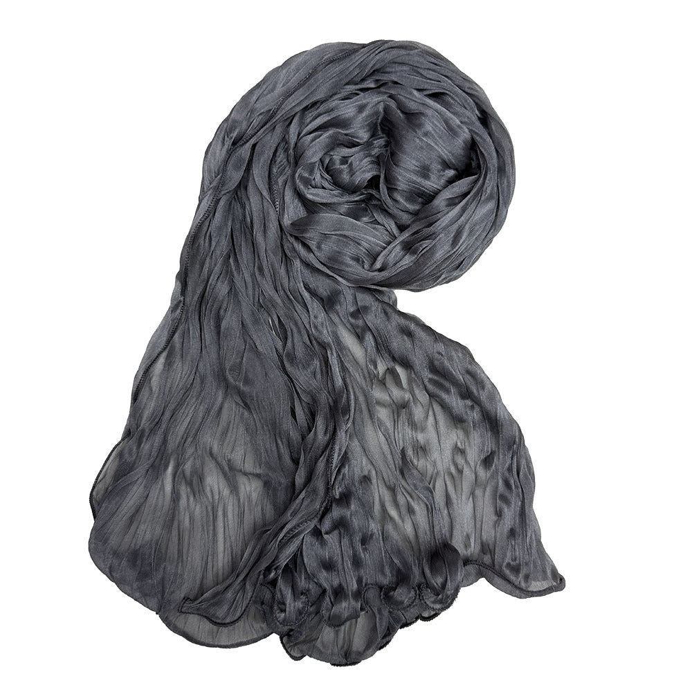 Crinkle Organza Hijab Scarf(MH222)