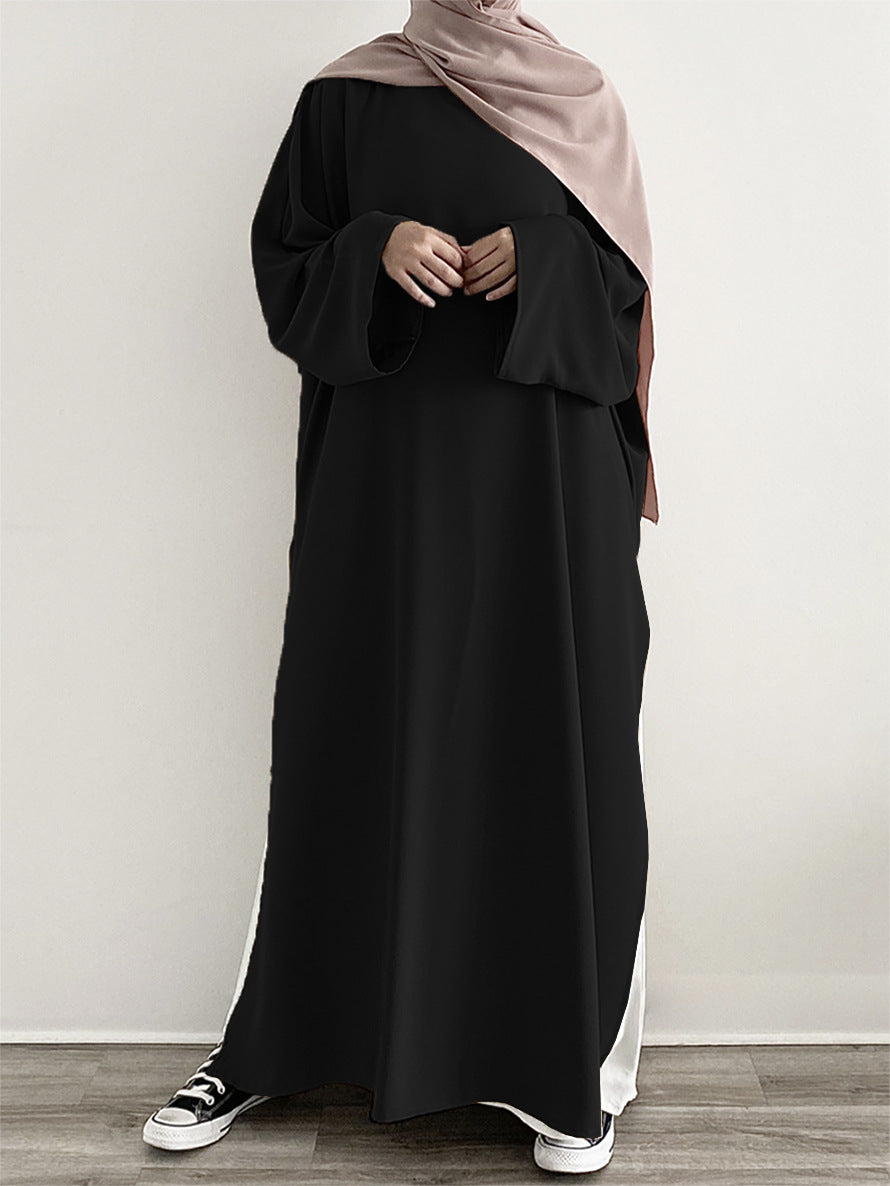 MA063 Lässige Mode Schlitz Abaya