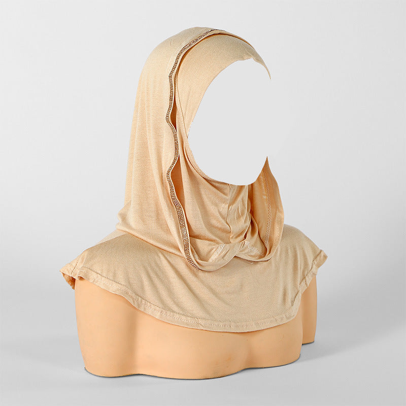 Crystal Trim Instant Hijab Cap(MH256)