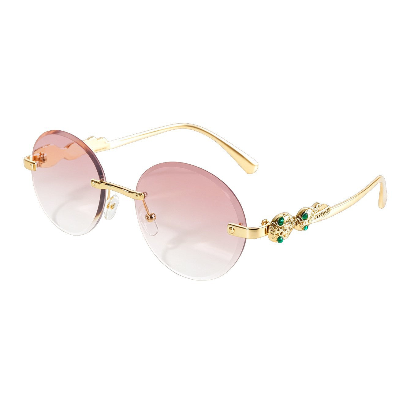 Vintage Oval Rimless Sun Glasses（MAC446）