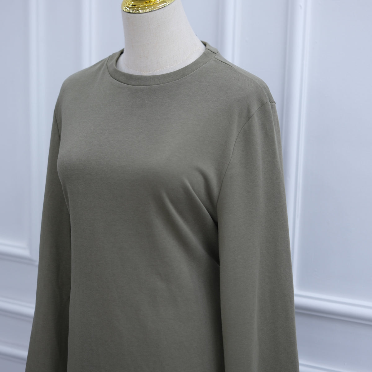 Cotton Belted Tunic & Wide-Leg Pants Set(MS570)