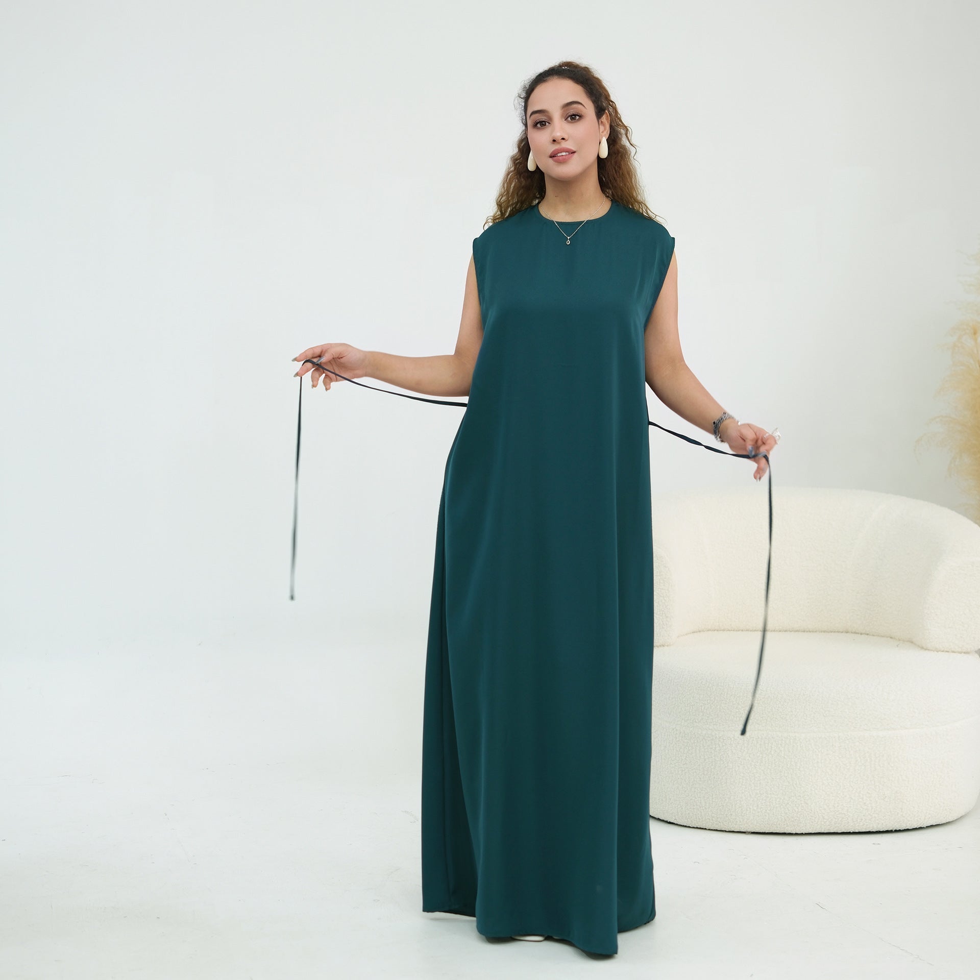 Nida Open Abaya & Hijab Set(MOA344)