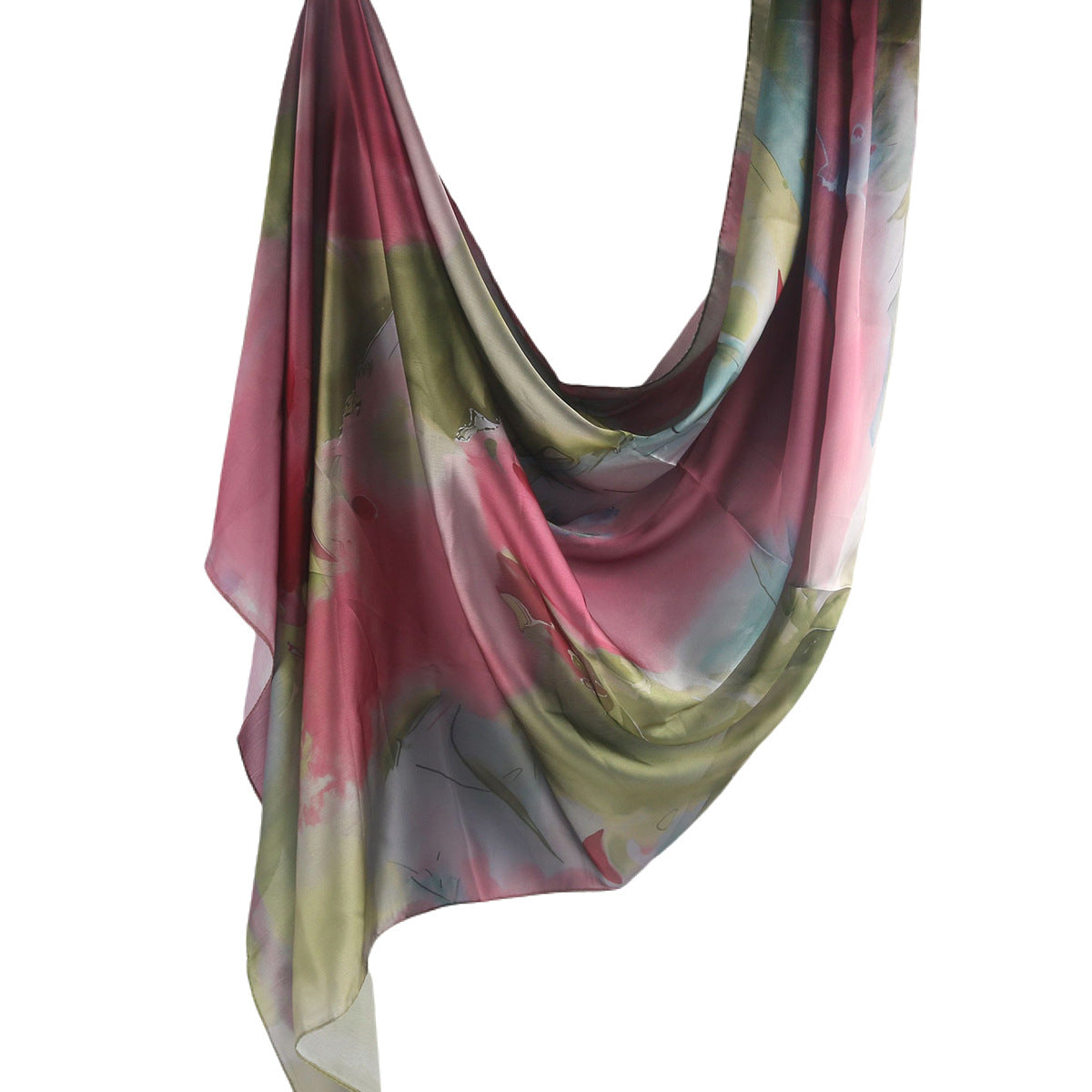 Silk Marble Print Hijab Scarf(MH209)