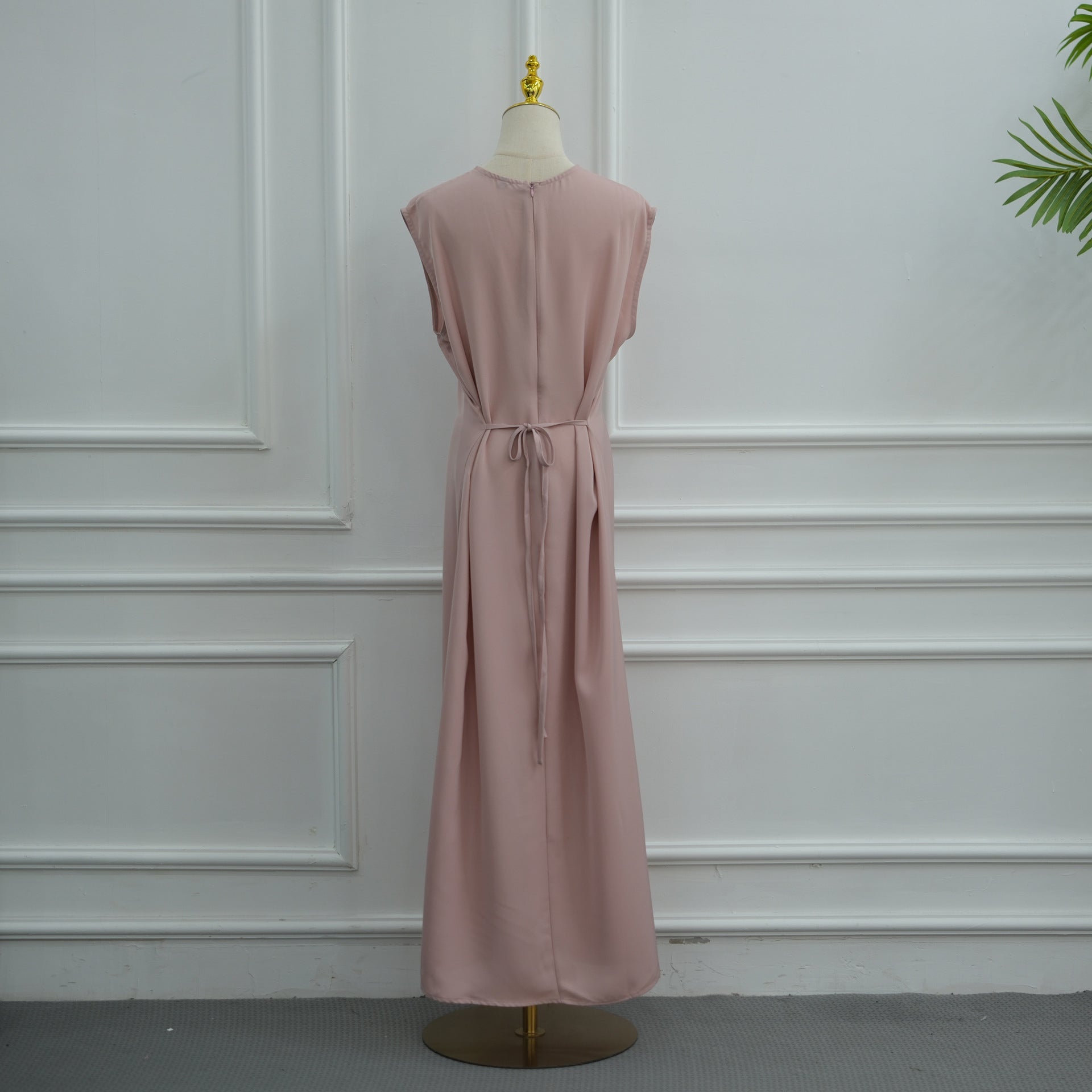 Nida Three-Piece Open Abaya Set(MOA340)