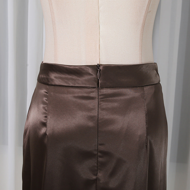 Corset Peplum Top & Maxi Skirt Set(MS396)