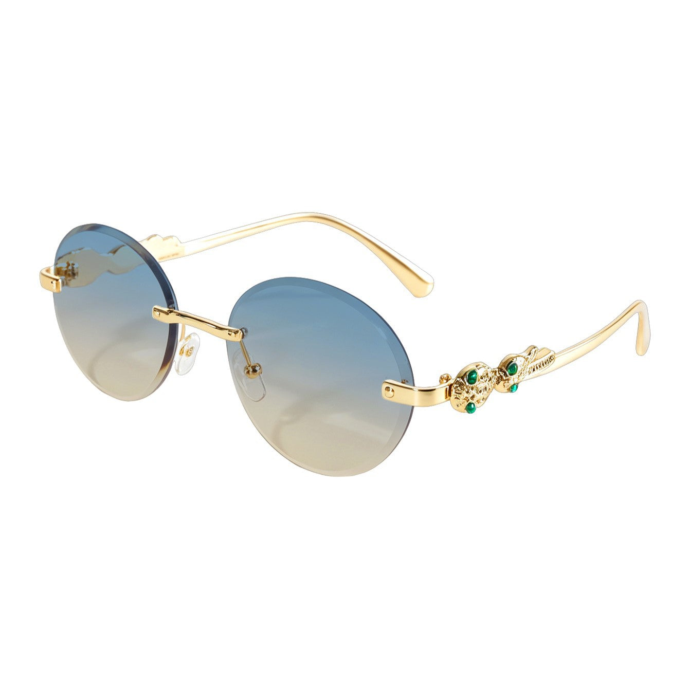 Vintage Oval Rimless Sun Glasses（MAC446）