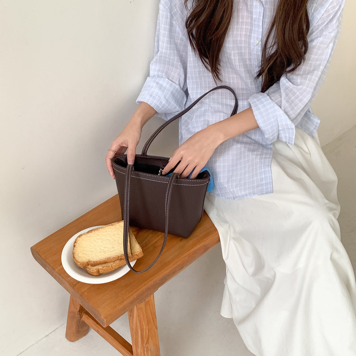 Minimalist Everyday Tote Bucket Bag（MAC474）