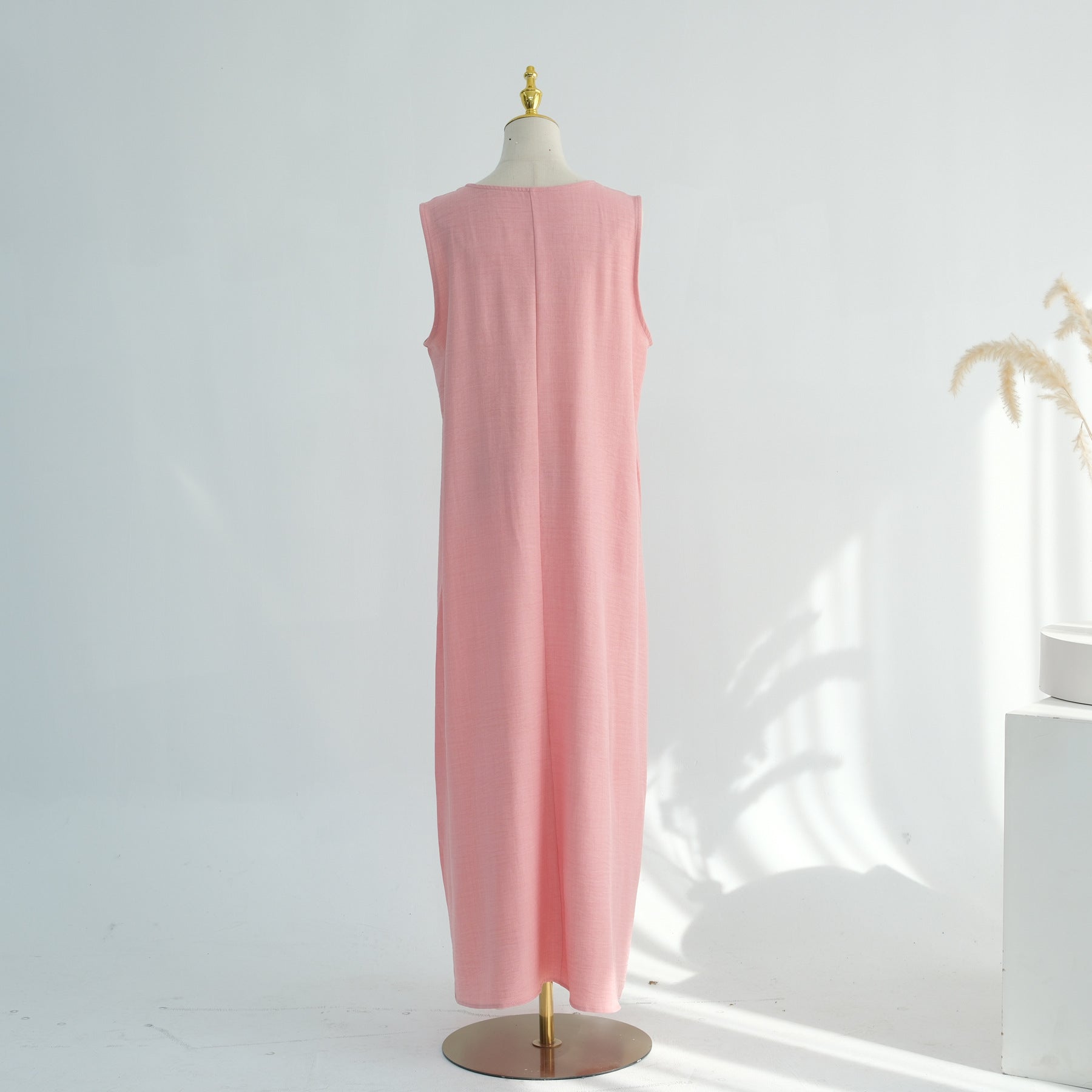 Textured Abaya Set with Tie-Back(MA368)