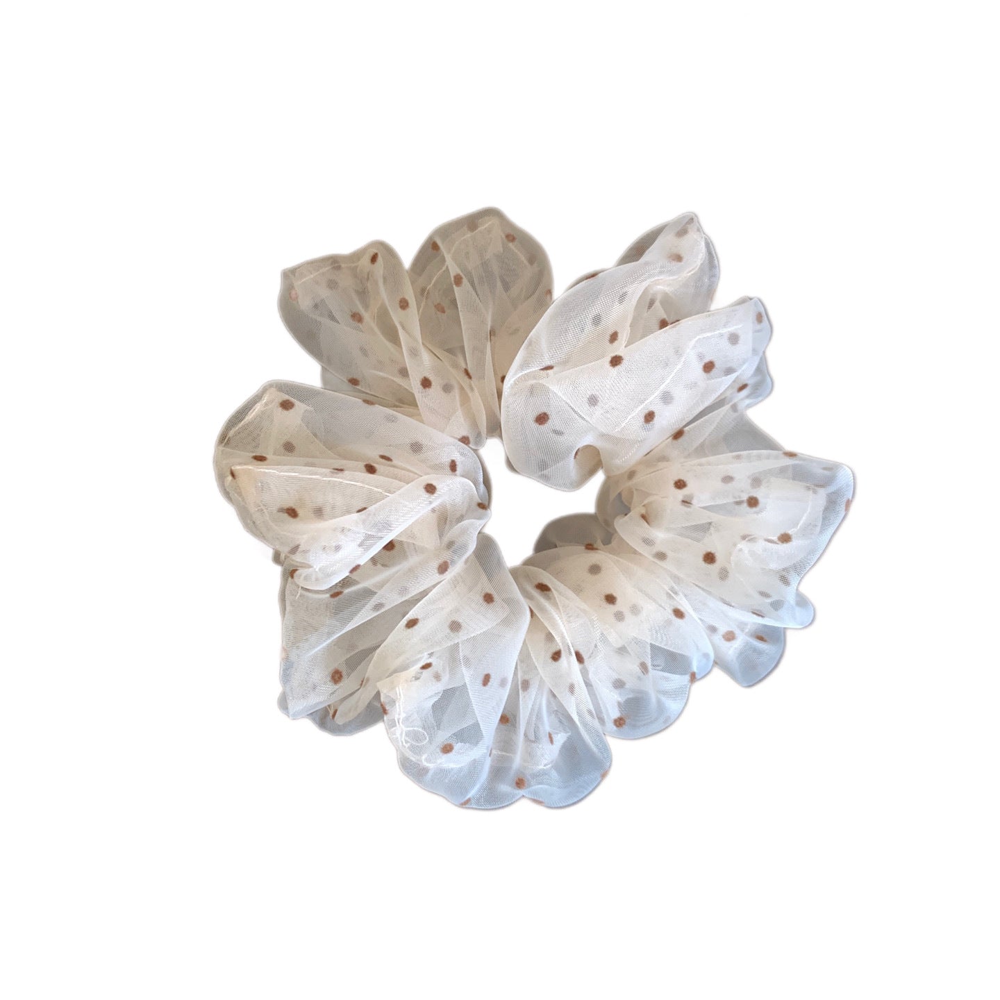 Polka Dot Scrunchie Hair Tie（MAC464）