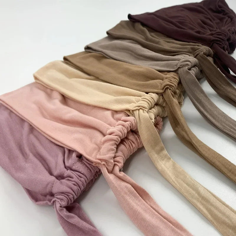 Modal Tie-Back Under Cap | Adjustable Hijab Bonnet(MH200)