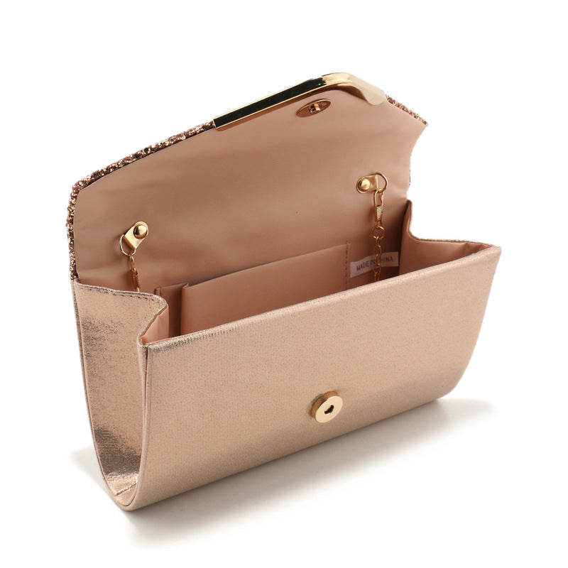 Classic Glitter Envelope Evening Clutch Bag - Sparkling Party Handbag & Crossbody Purse for Weddings & Proms（MAC495）