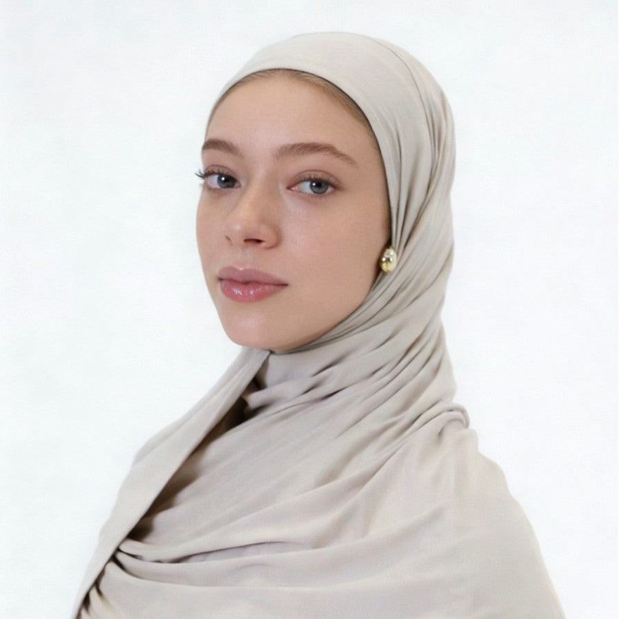 Bamboe Jersey Hijab Sjaal (MH255)