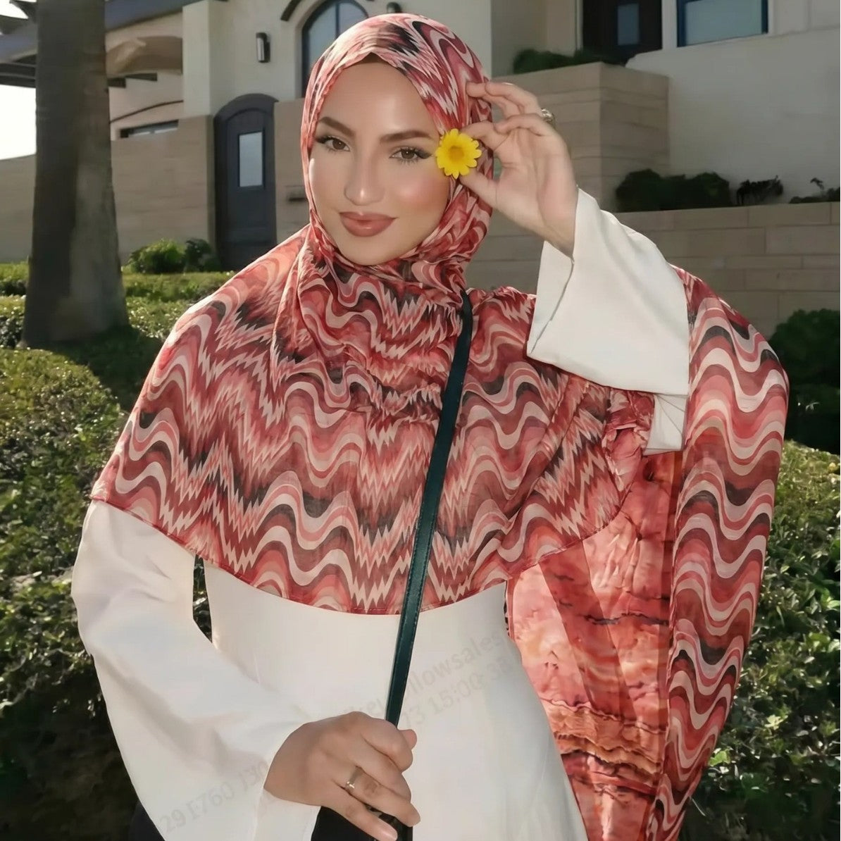 Gradient Wave Print Hijab(MH261)