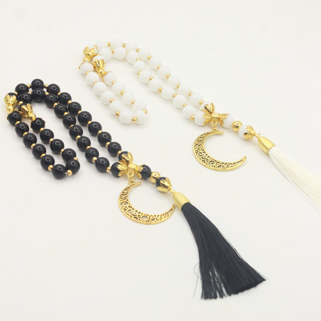 Crescent Moon Islamic Prayer Beads Bracelet（MR089）