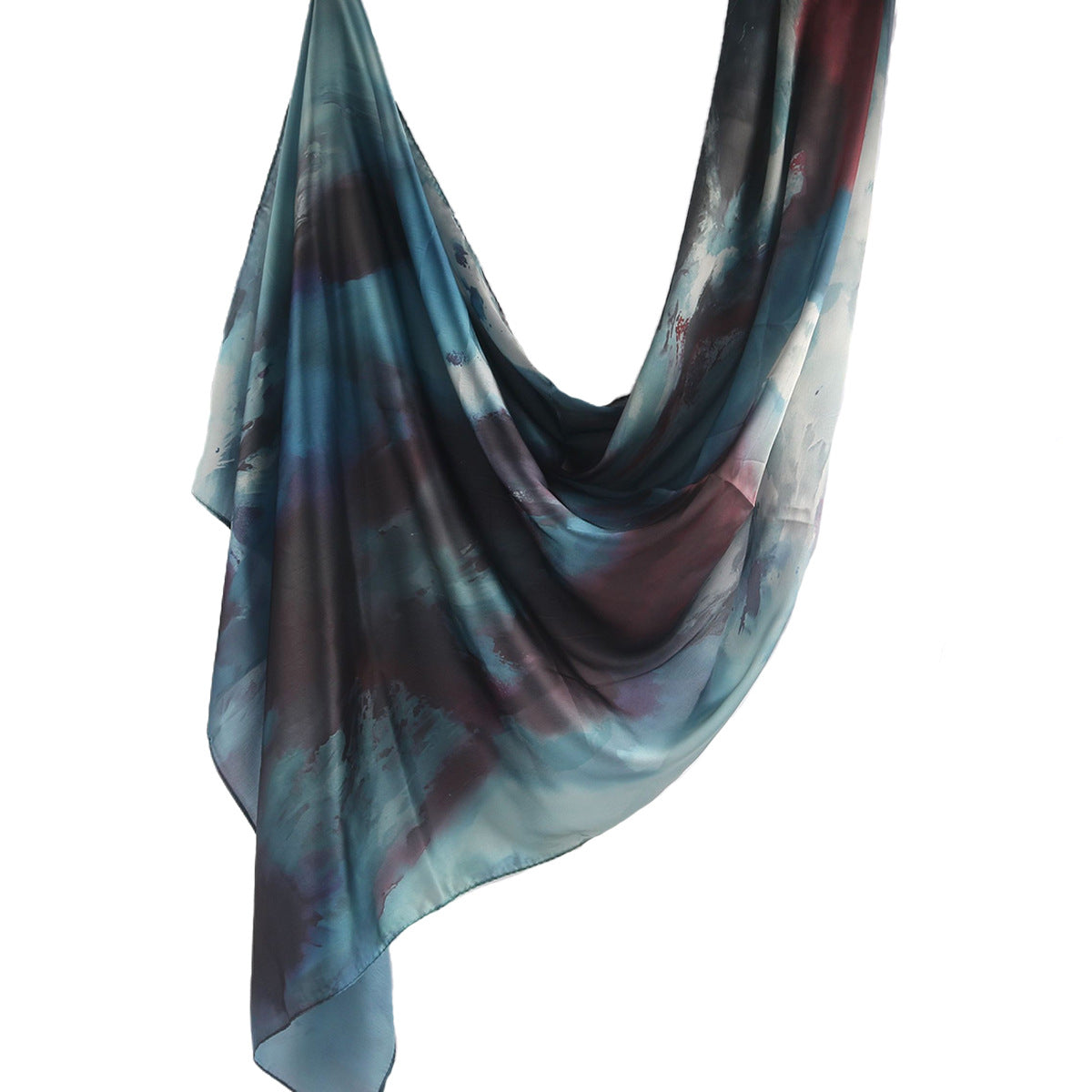 Silk Marble Print Hijab Scarf(MH209)