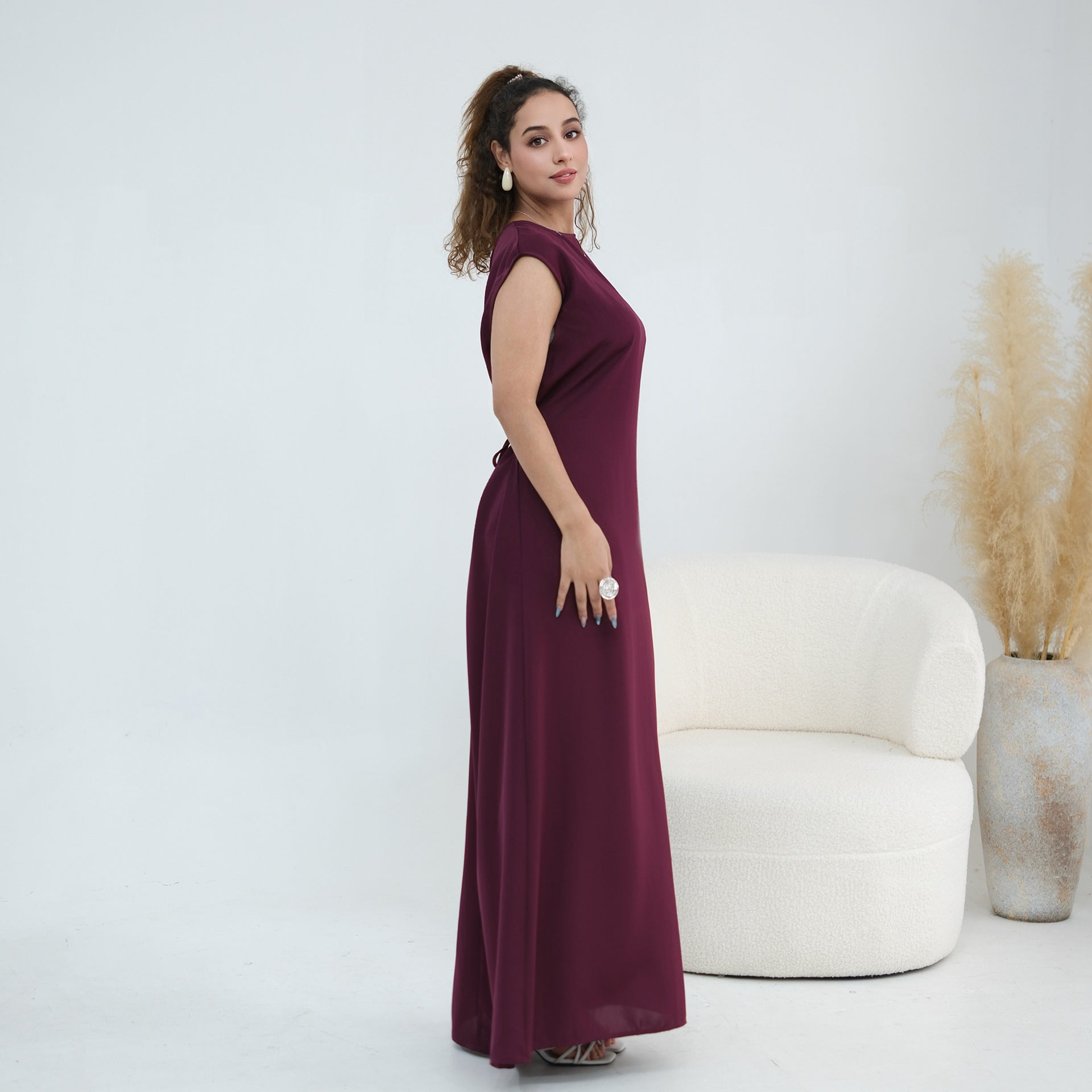 Nida Open Abaya & Hijab Set(MOA344)