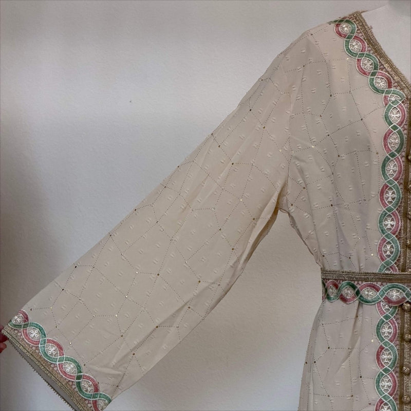 Moroccan Embroidered Kaftan – Belted Occasion Kaftan