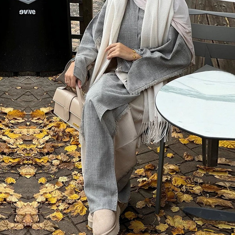 Two-Tone Frayed Patchwork Tunic – Archive Modest Tunic