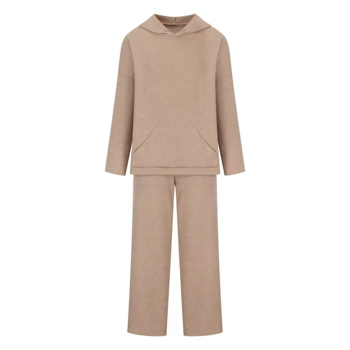 Athletic Hoodie & Pants Set | Wide Sleeve Sweatshirt with Pockets & Drawstring Pants(MS141) - Mariam's Collection