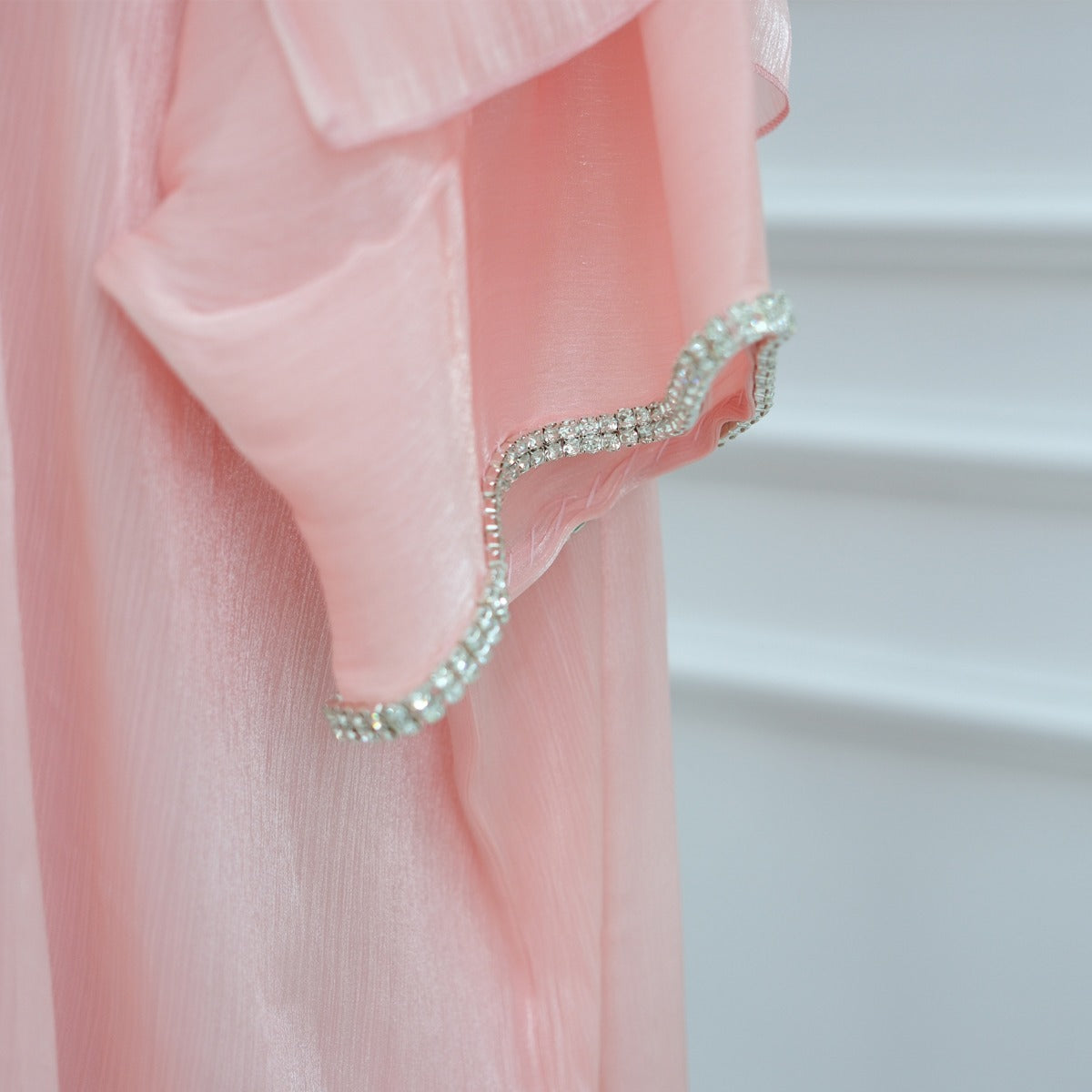Luxe Beaded Cardigan Abaya |  Modest Luxury Evening Wear Beading-Embellished Robes (MOA195)