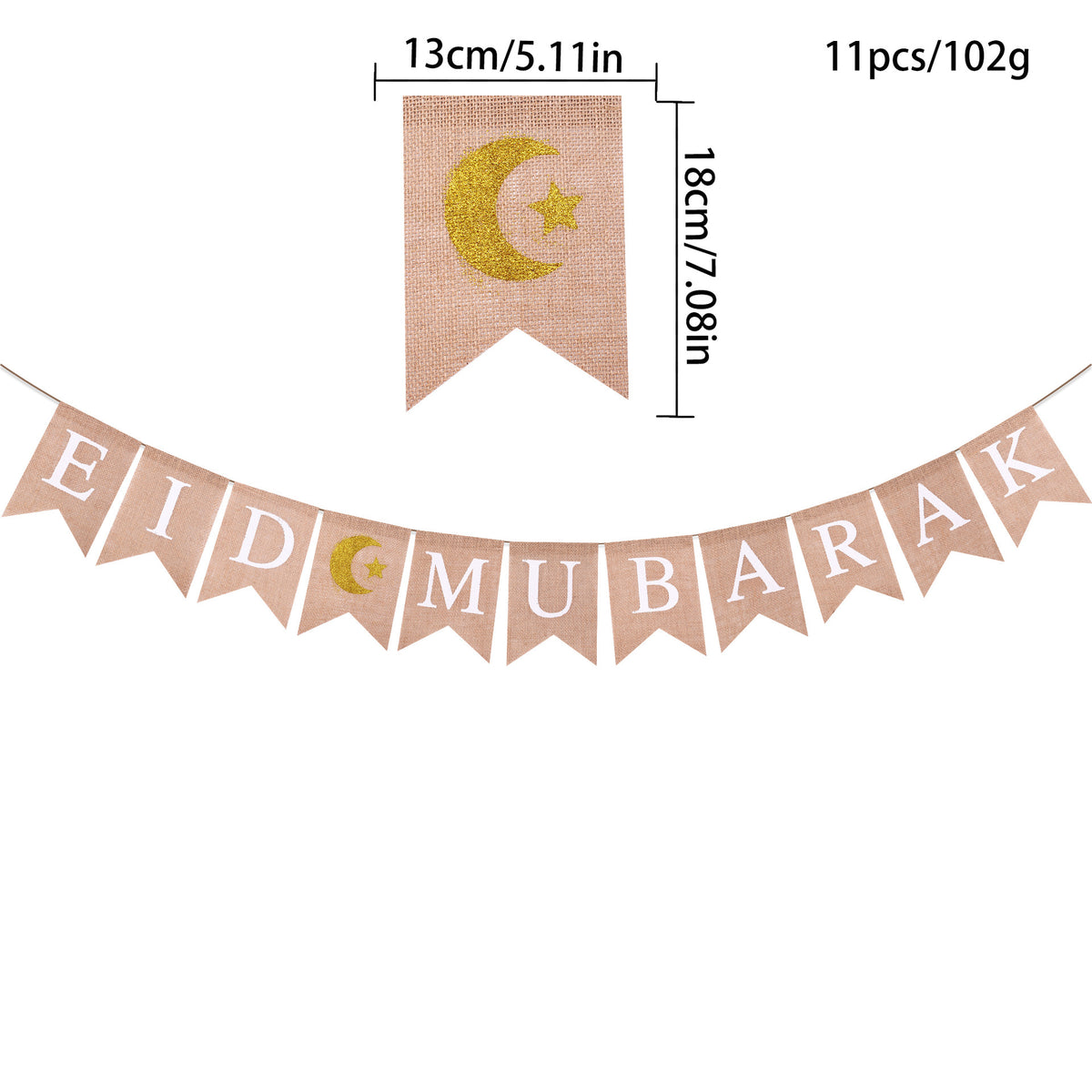 EID MUBARAK Party Decorative Banner(MR026)