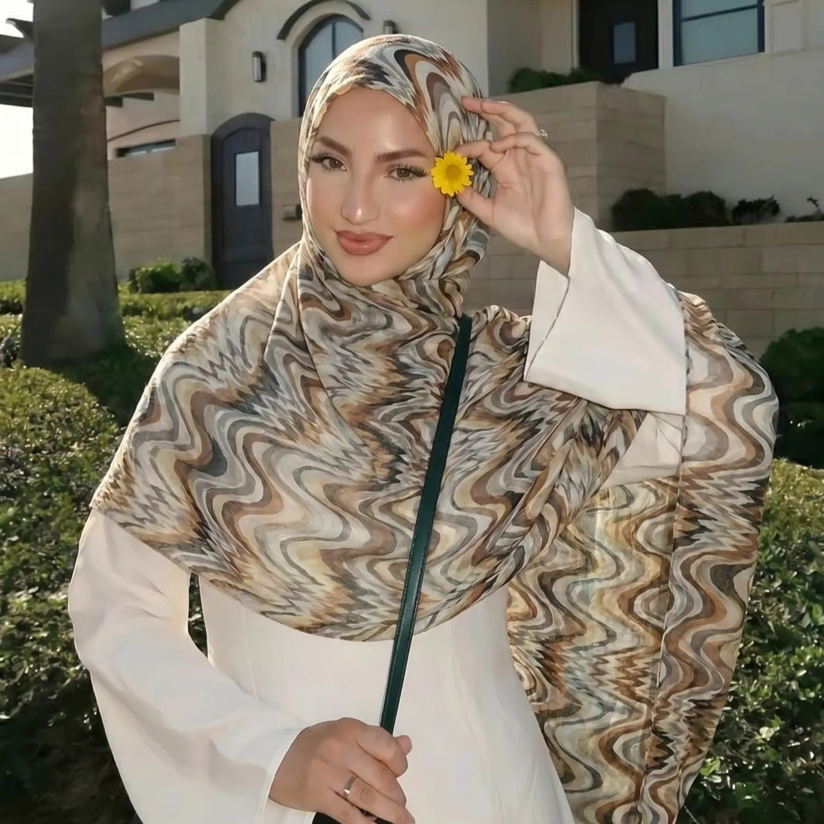 Gradient Wave Print Hijab(MH261)