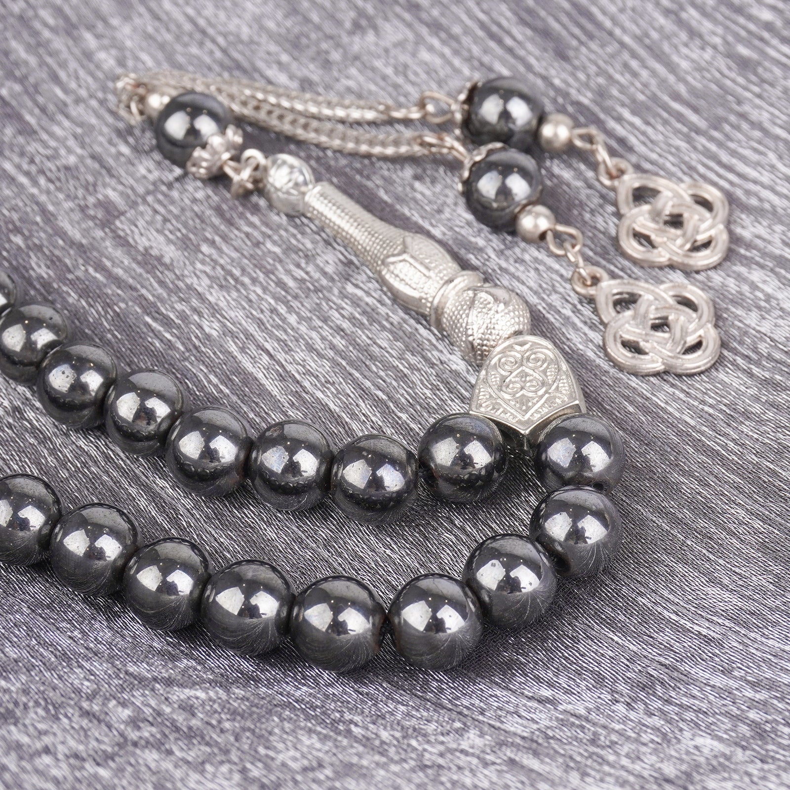 33 Bead Black Obsidian Tasbeeh(MR084)