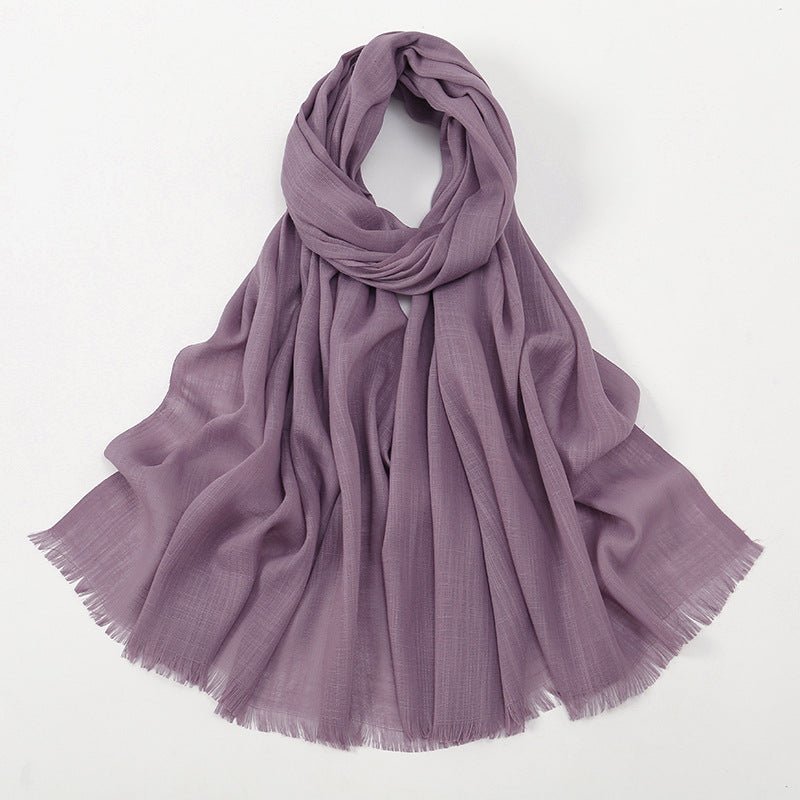 Bamboo Cotton Hijab Scarf(MH208) - Mariam's Collection