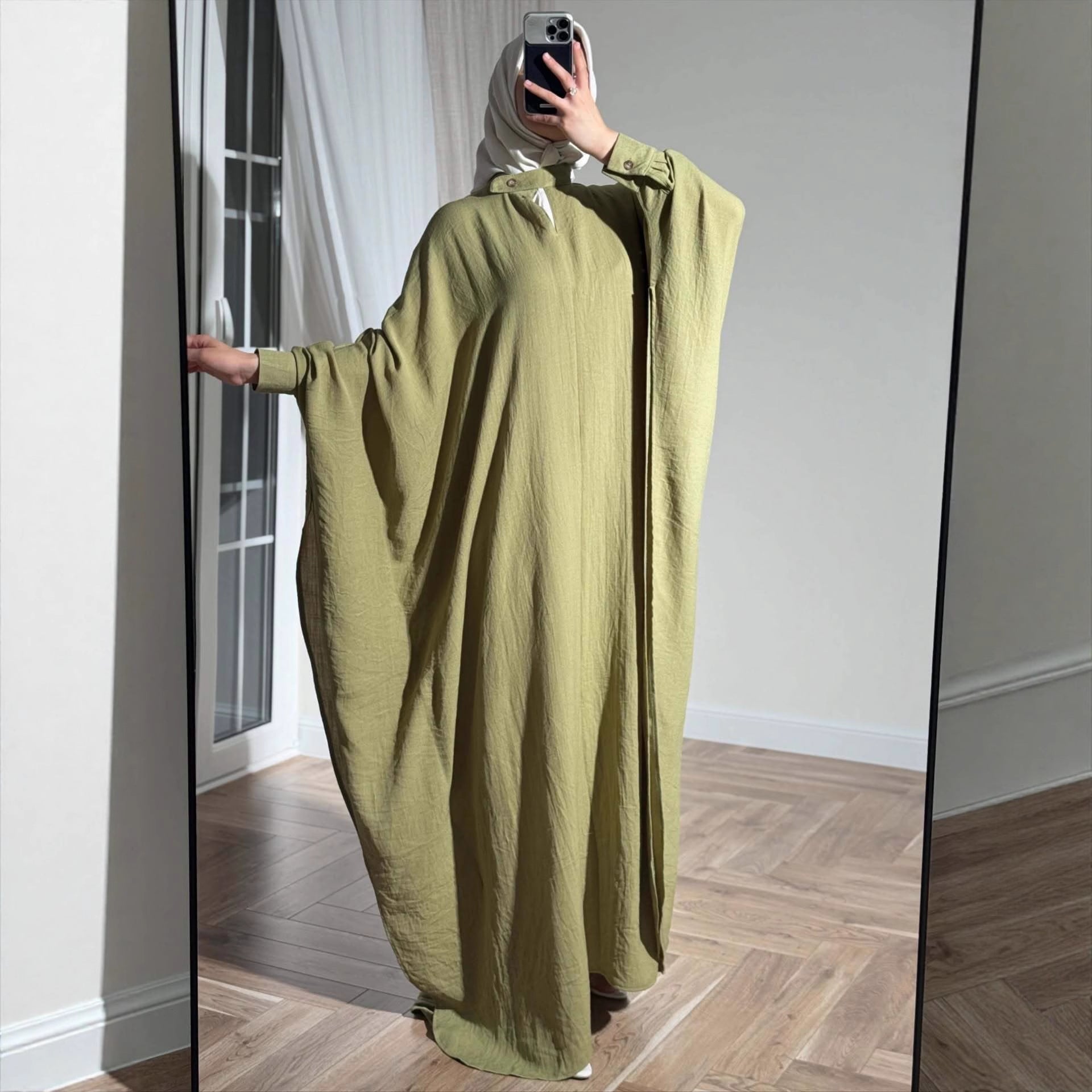 Batwing Sleeve Abaya(MA463) - Mariam's Collection