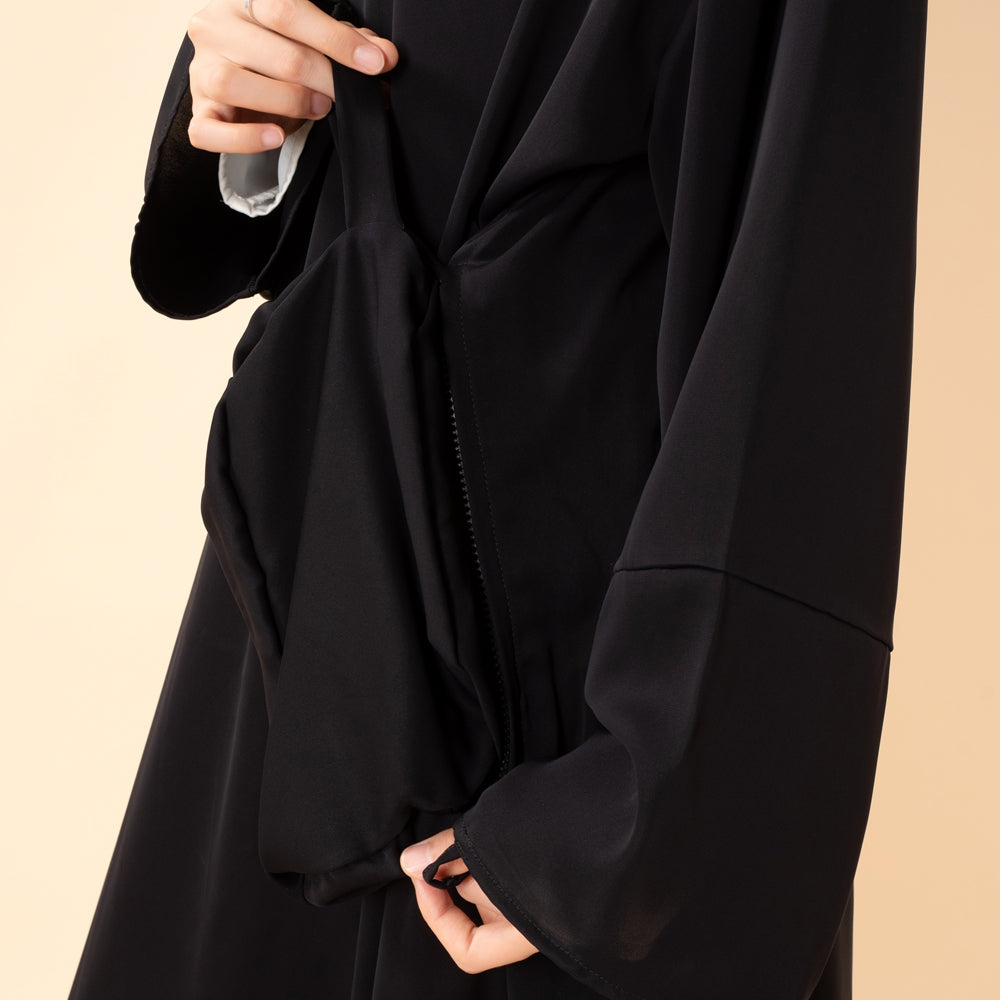 Premium Muslimah Essentials Gift Set | Abaya, Prayer Mat, Tasbih & Tote Bag (MR090)