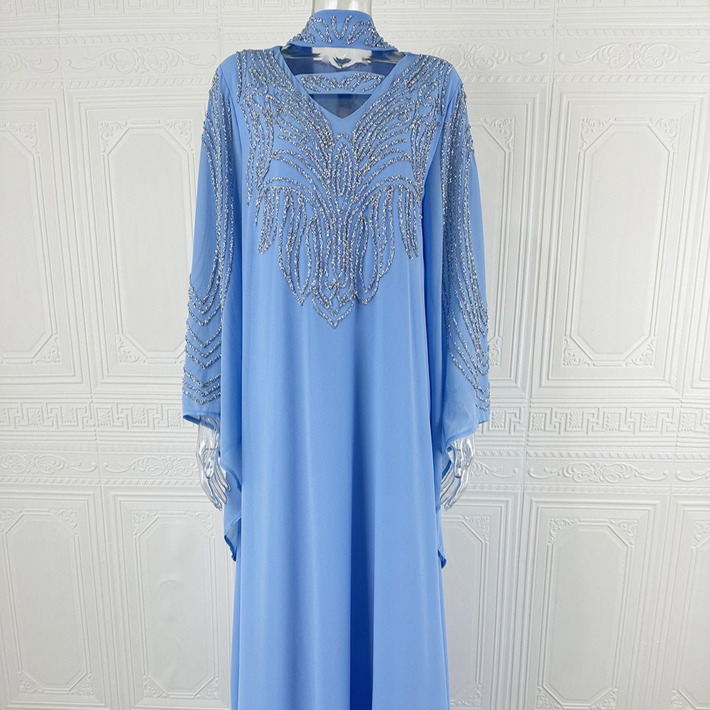 Beaded Kaftan Abaya(MA372) - Mariam's Collection