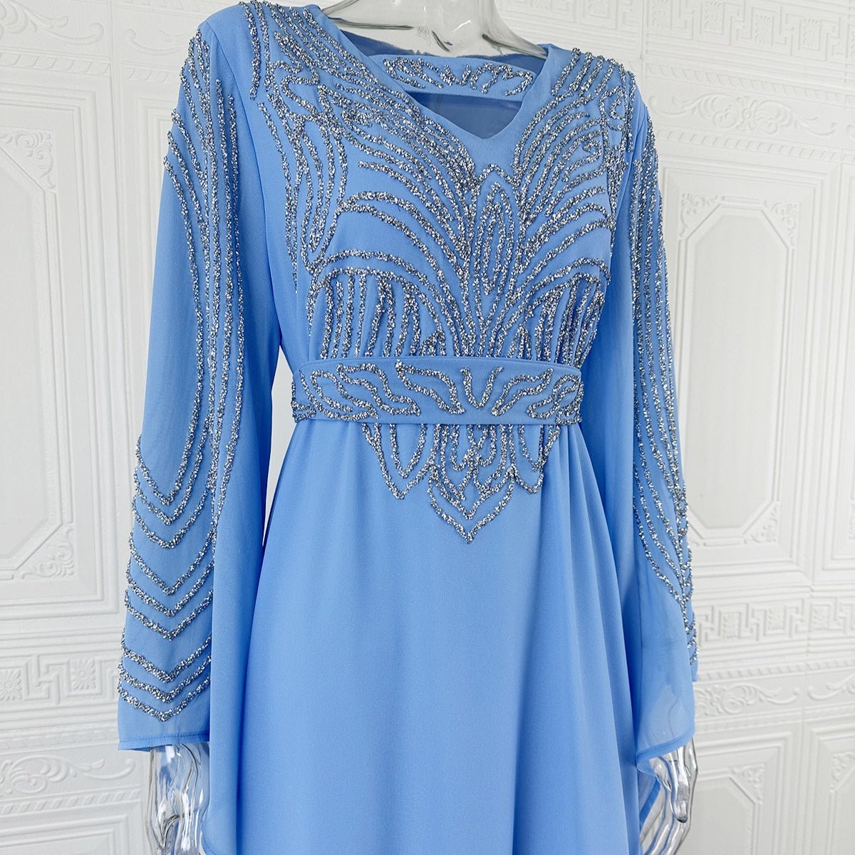 Beaded Kaftan Abaya(MA372) - Mariam's Collection