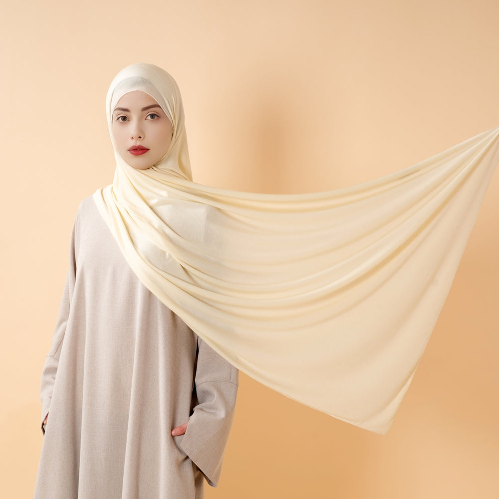 Cloud Soft Wool Blend  Jersey Hijab(MH197)