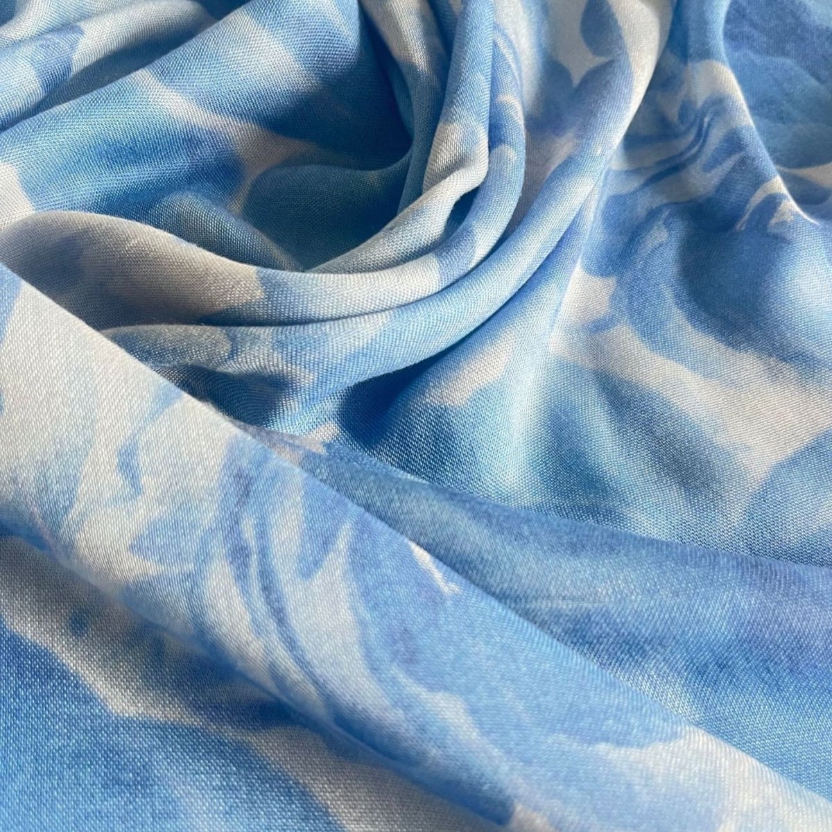 Blossom Watercolor Hijab‌ Versatile Soft Headscarf (MH163) - Mariam's Collection