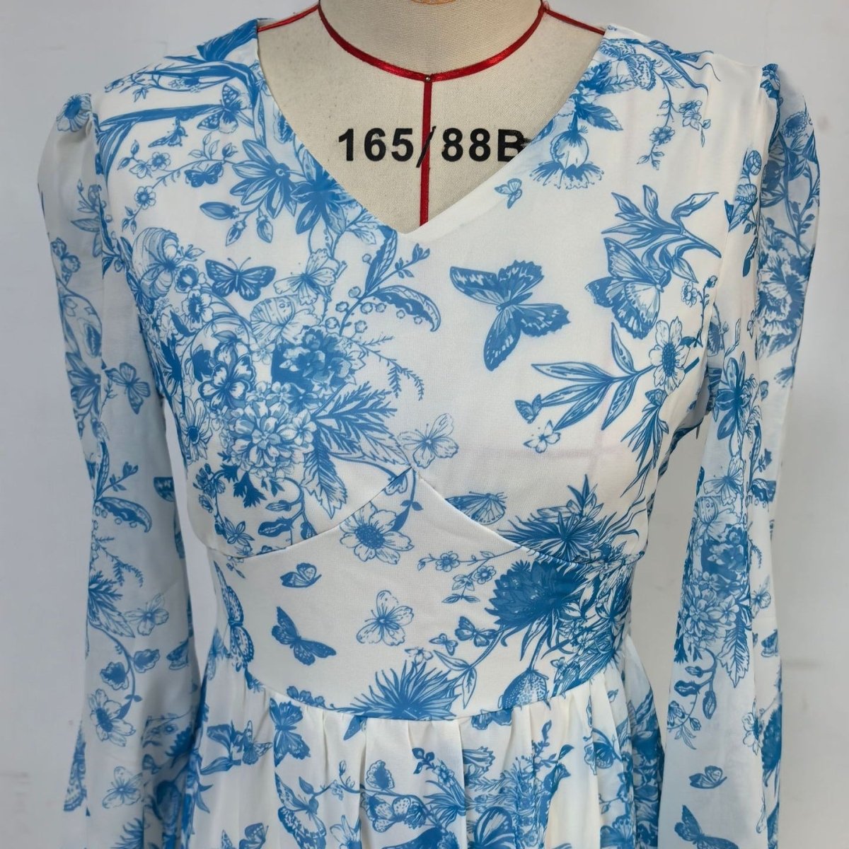 Botanical Print Maxi Dress(MS392) - Mariam's Collection