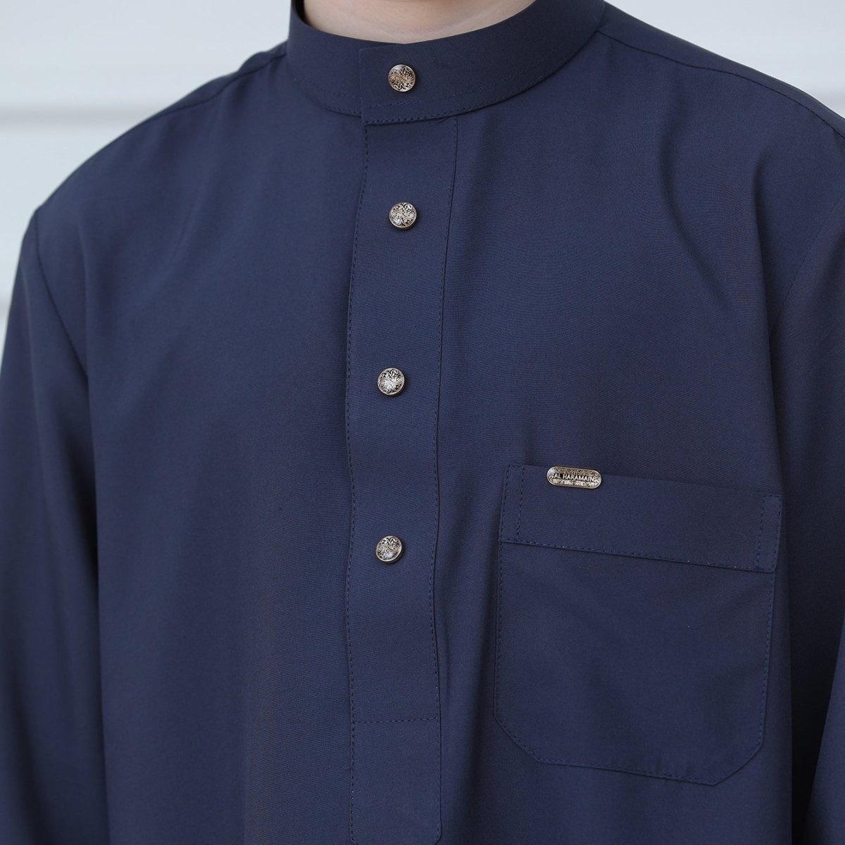 Boys Button - Front Thobe(MKB011) - Mariam's Collection